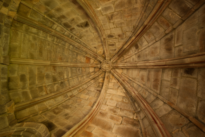 Bóveda de la sala oratorio del abad del monasterio de Carracedo
